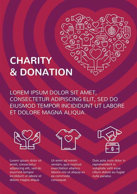 charity fundraiser poster.